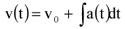 V(t)=V0+fa(t)dt