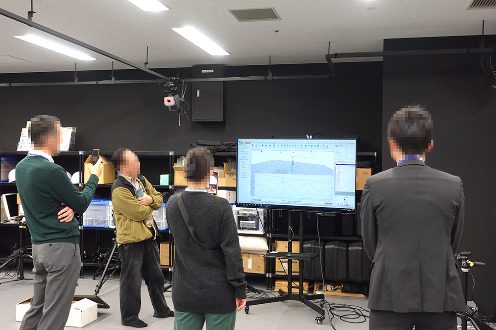 図2　光学式モーションキャプチャシステムで収録した動作データの確認